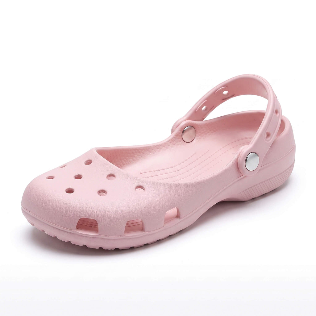 Sisfield comfortable knit ballet flats in light pink foam with breathable toe box design