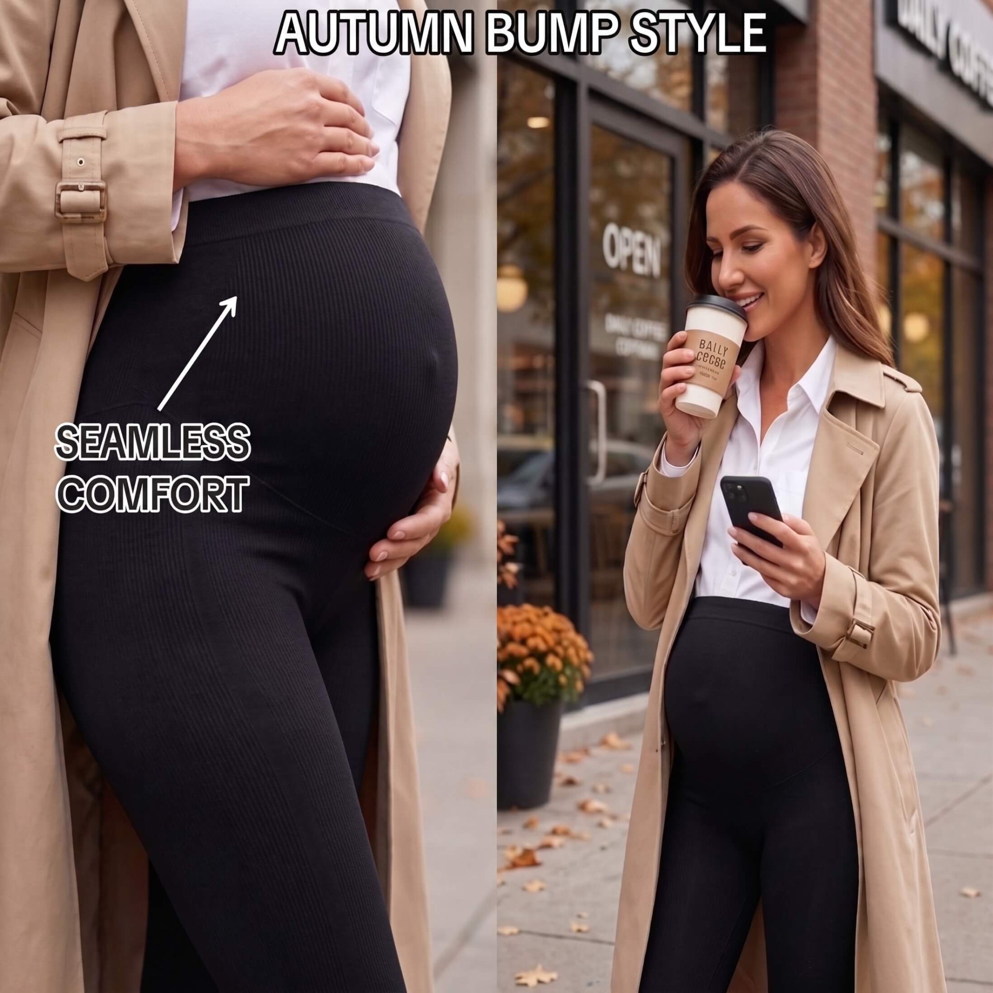 HEBA Leggings | High-Waisted, Bump-Friendly Activewear